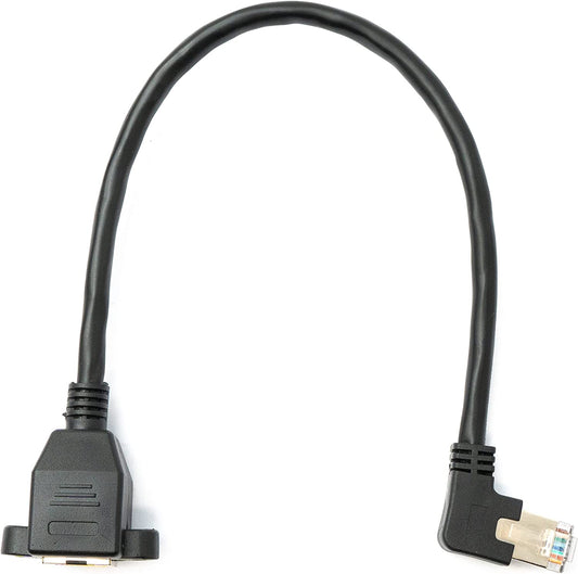 SYSTEM-S USB 2.0 cable 100 cm Type A male to Mini B male spiral angle in black