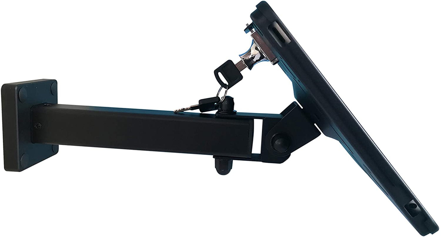 SYSTEM-S Læsanleg veggfesting fyrir iPad Air 1-2 iPad 5-6 iPad Pro 9,7 tommu A1673 A1674 A1675 A1893 A1954 A1822 A1823 A1474 A1475 A1476 A1566 A1567