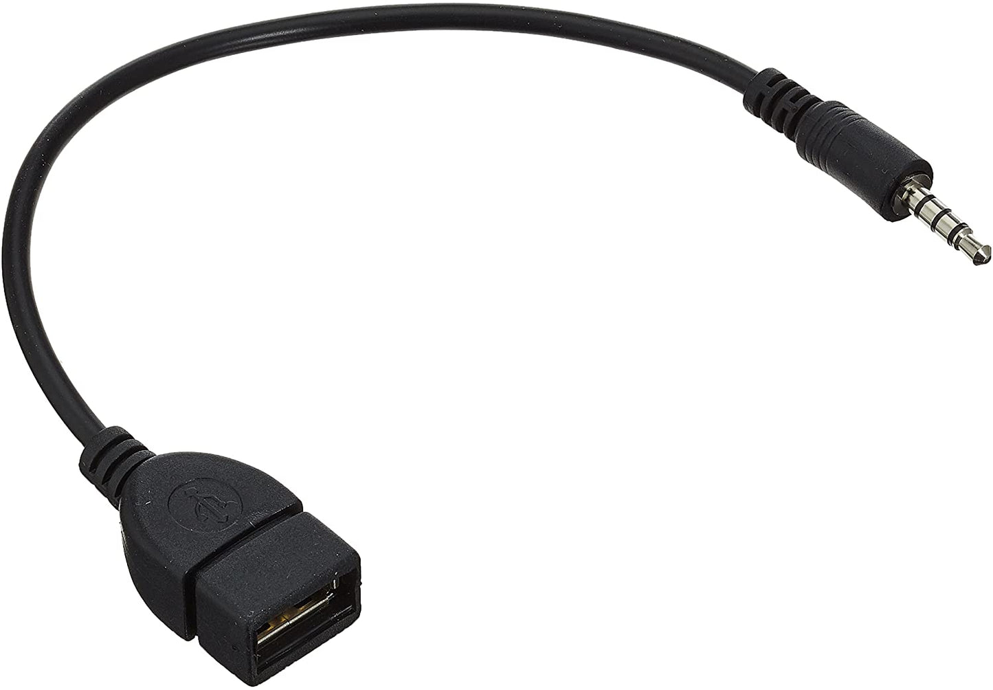 System-S USB gerð A (karlkyns) í 3,5 mm tengi AUX hljóðsnúra 20 cm
