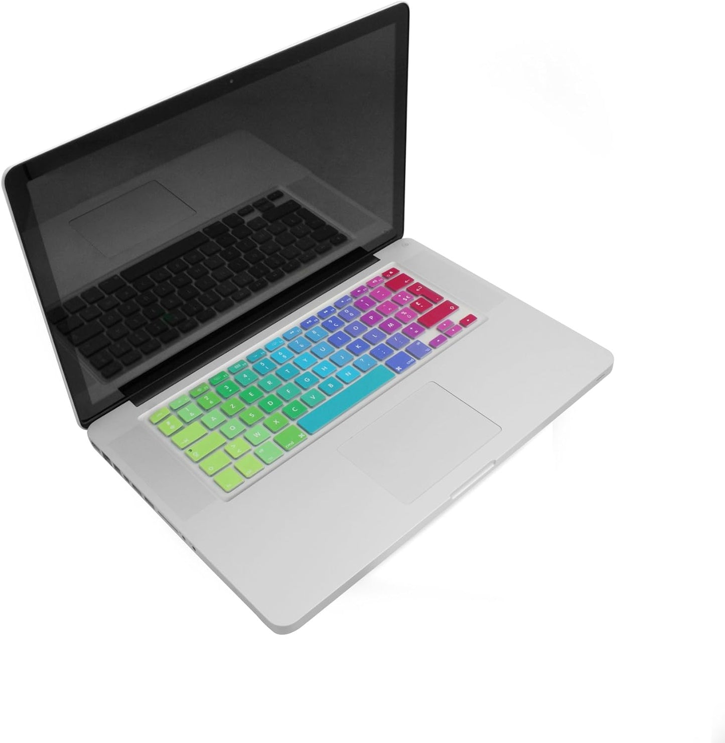 System-S Silikon Tastaturschutz Tastaturabdeckung QWERTZ Deutsche Tastatur Abdeckung Schutz für MacBook Pro 13 Zoll 15 Zoll 17 Zoll iMac MacBook Air 13 Zoll in Regenbogenfarben