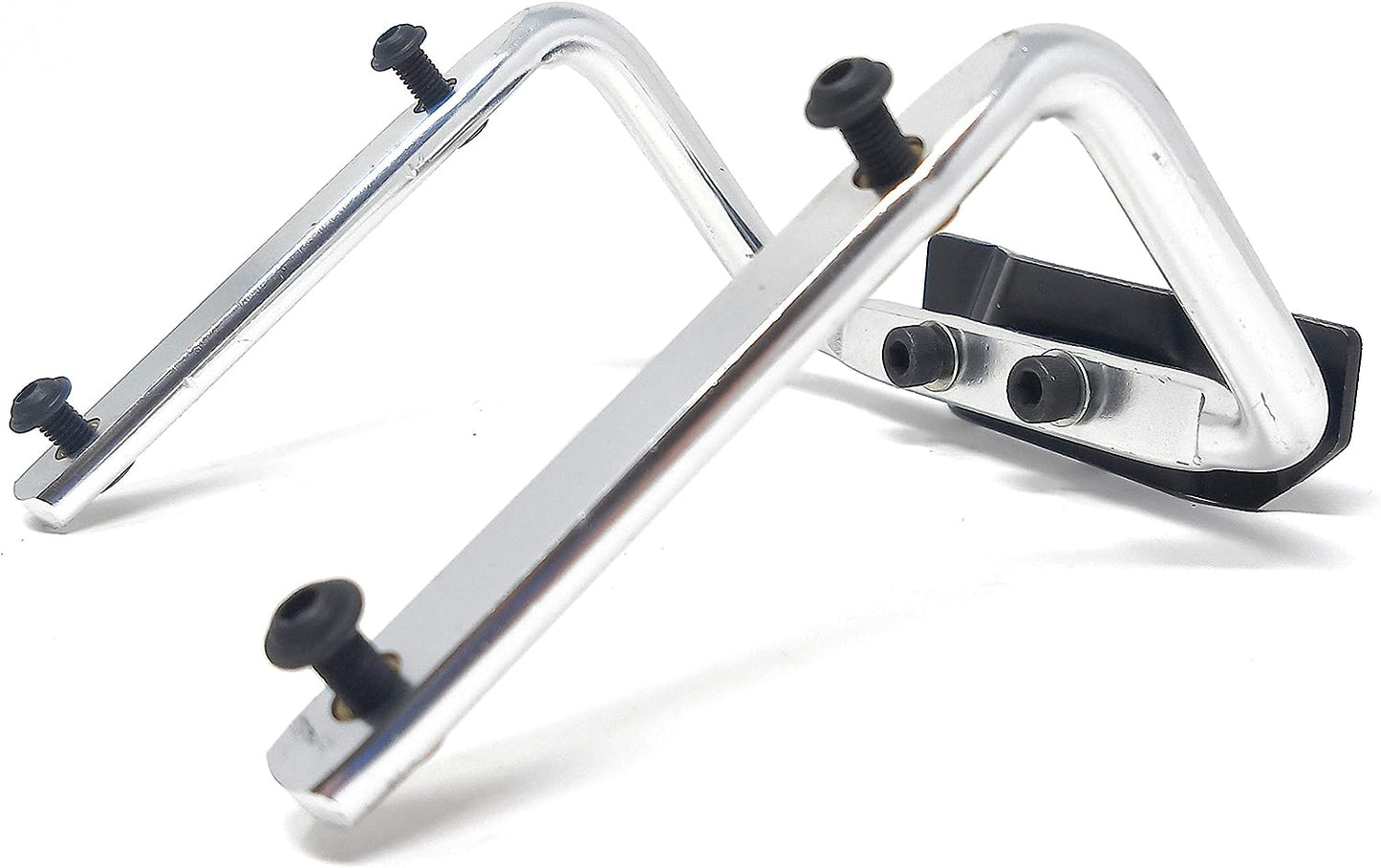 SYSTEM-S bicycle saddle double water bottle holder device Color: Silver