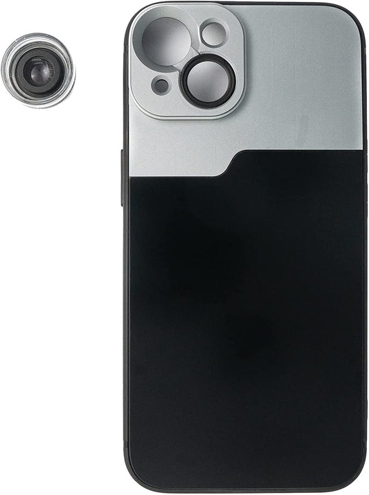SYSTEM-S Macro Lens 30x Microscope Filter with Case in Black for iPhone 14 Plus