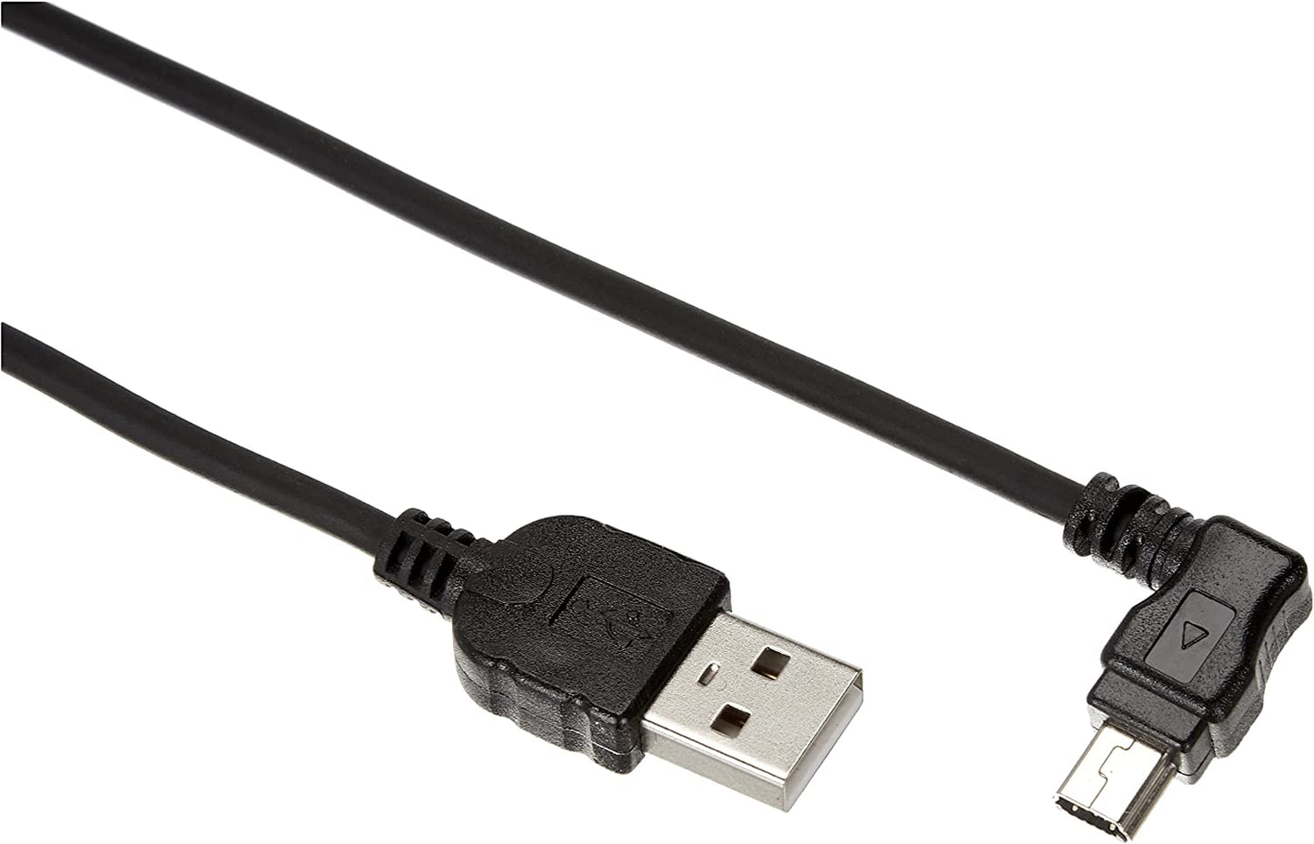 SYSTEM-S USB 2.0 snúra 30 cm Mini B kvenkyns í Tegund A karlkyns vinklaður fyrir Garmin