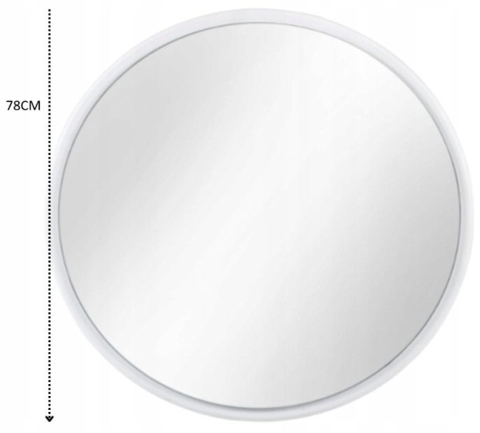 B-grade Gozos wall mirror, hanging mirror, round mirror 78x78 cm, Obejo decorative mirror