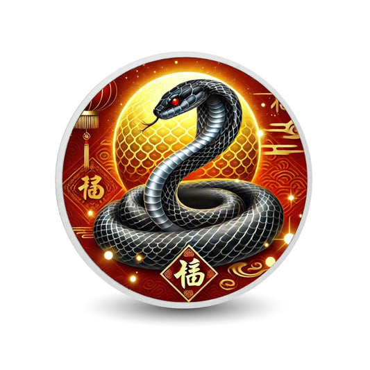 Year of the Snake - Elegance and Fortune 1oz Silver Coin