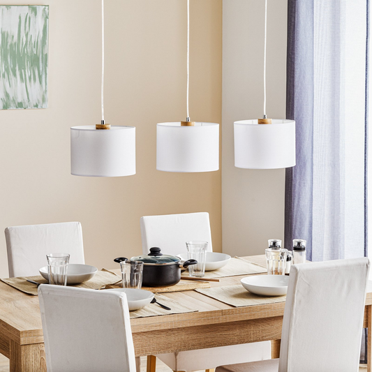 B-flokks Euluna hengiljós Corralee loftlampi hengiljós hvítt með þremur ljósum 757