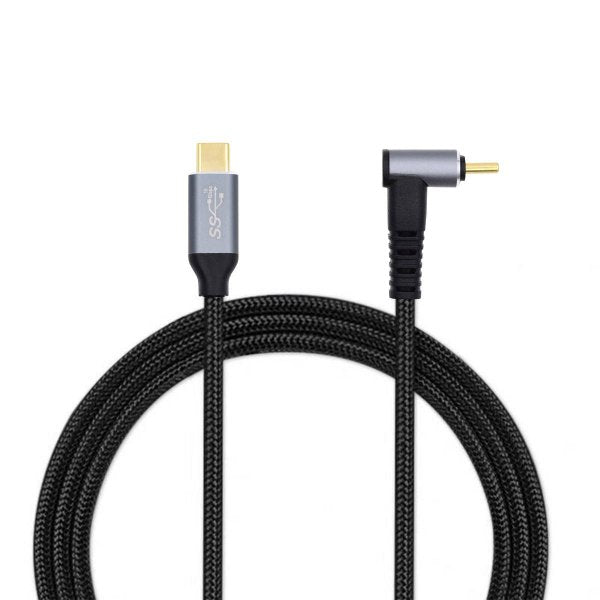 SYSTEM-S USB 3.1 Gen 2 Type C snúra 2 m karlkyns í karlkyns 10 Gbit/s 100W horn