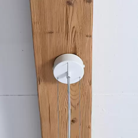 B-flokks upplýstur náttúrulegur diskuslampi loftlampi hengilampi ljós hengilampi 55cm