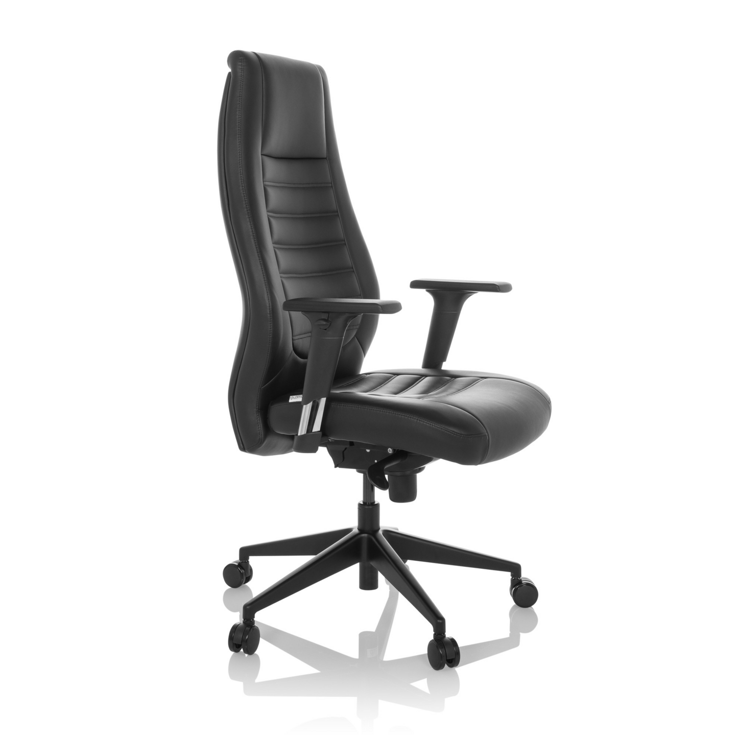 B-lager Hjh Office skrifstofustóll framkvæmdastjórastóll Vitoro B gervileður svartur snúningsstóll