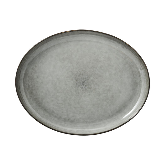 Servierplatte oval Amera grau, in 3 Größen