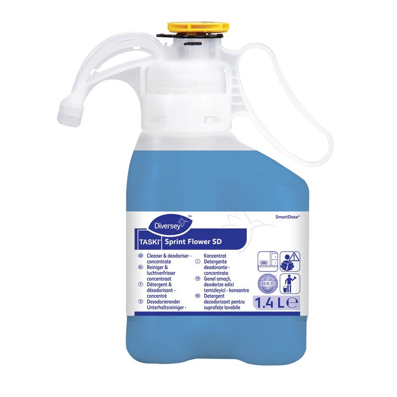 TASKI Sprint Flower SD, Desodorierender Unterhaltsreiniger | Dose (1400 ml)