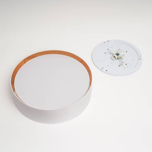 B-flokks Euluna loftlampi, loftljós, Bilbao hvítgull, ø 60 cm