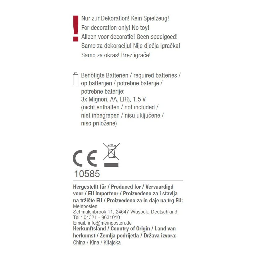 Weihnachtskranz LED Kranz Timer Batterie Lichterkranz warmweiß Leuchtkranz 30 cm