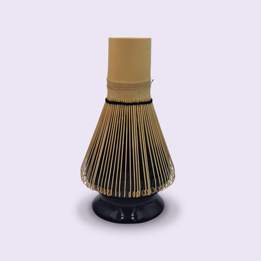 Matcha whisk holder Kusenaoshi black ceramic