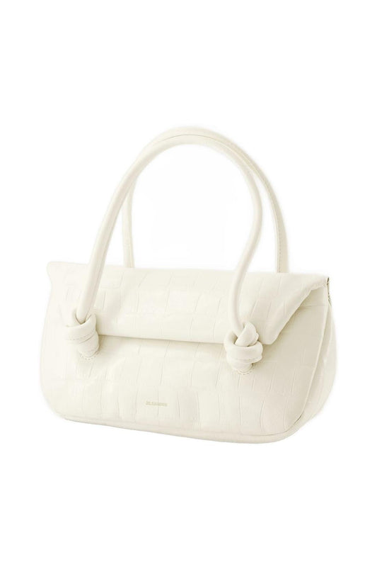 Knot Sm Schultertasche - Jil Sander - Leder - Beige