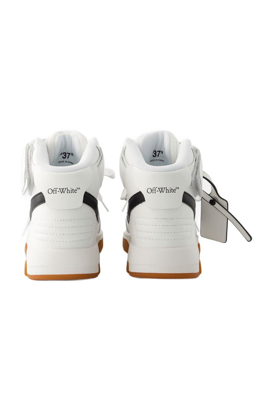 Sneakers Out Of Office Mid Top - Off White - Leder - Weiß/Schwarz