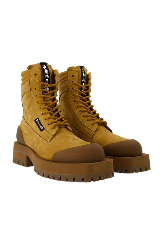 Stiefeletten Desert aus beigefarbenem Leder