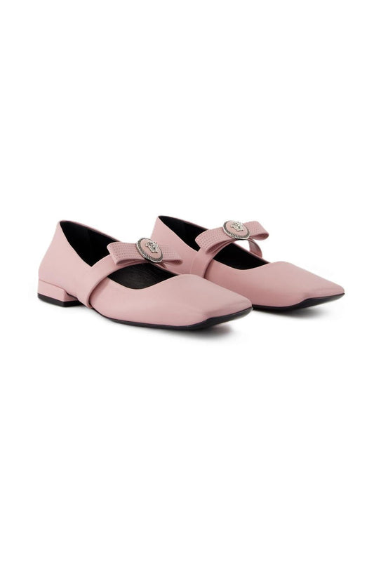 Ballerinas Gianni Ribbon - Versace - Leder - Rosa