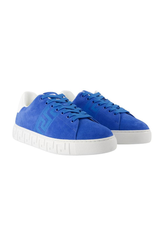Sneakers - Versace - Wildleder - Blau