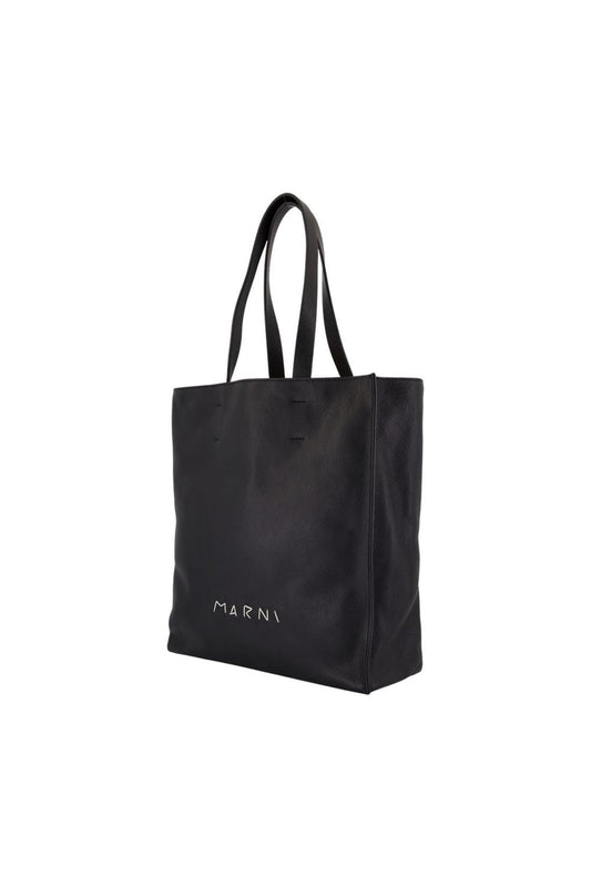 Museo Soft New Large Cabas - Marni - Leder - Schwarz