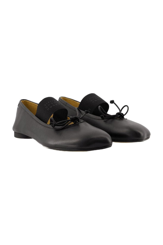 Ballerinas - Mm6 Maison Margiela - Black - Leather