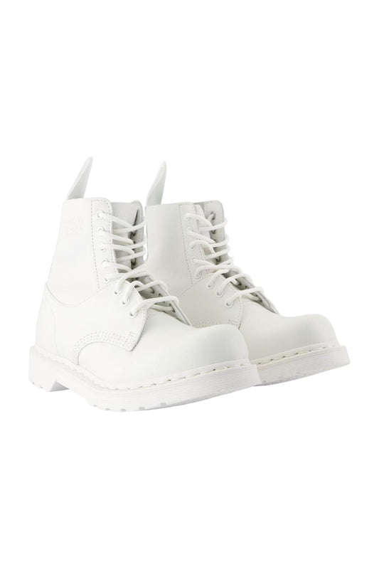 Stiefeletten 1460 8-Eye No Steel Toe - MM6 Maison Margiela x Dr Martens - Leder - Weiß