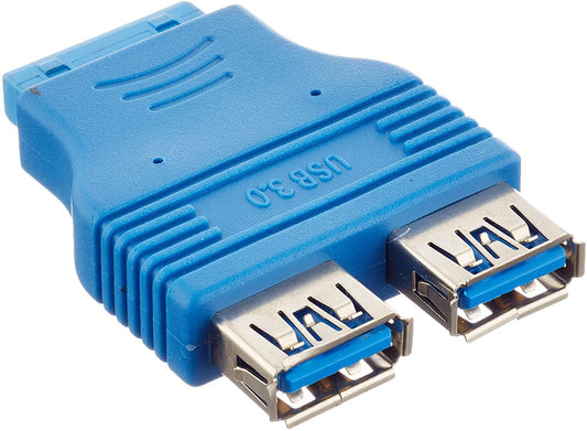 System-S 20 pinna móðurborðstengi í 2x USB A 3.0 millistykki