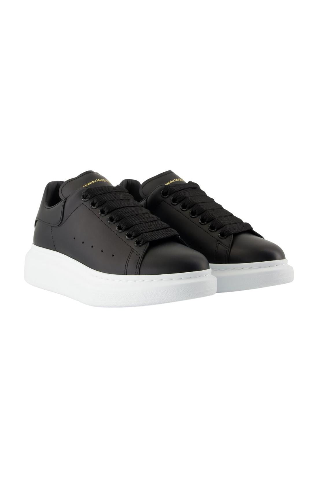 Oversized Sneakers - Alexander Mcqueen - Leder - Schwarz
