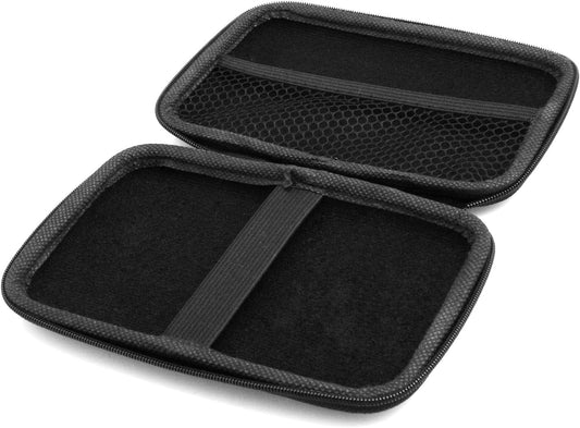 System-S höggheldur snúruhlíf með rennilás (u.þ.b. 2 cm x 9 cm x 15 cm) poki og kassi fyrir MP3 spilara, heyrnartól og snjallsíma
