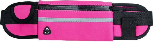 SYSTEM-S Tasche Gürteltasche Bauchtasche mit Flaschenhalter in Pink