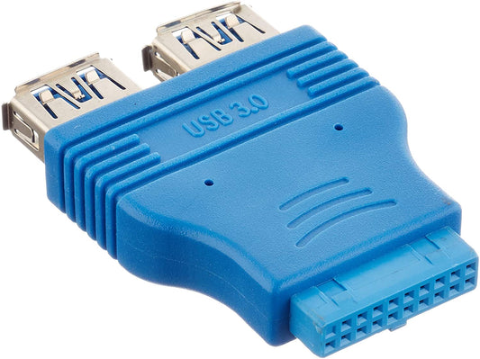 System-S 20 pinna móðurborðstengi í 2x USB A 3.0 millistykki
