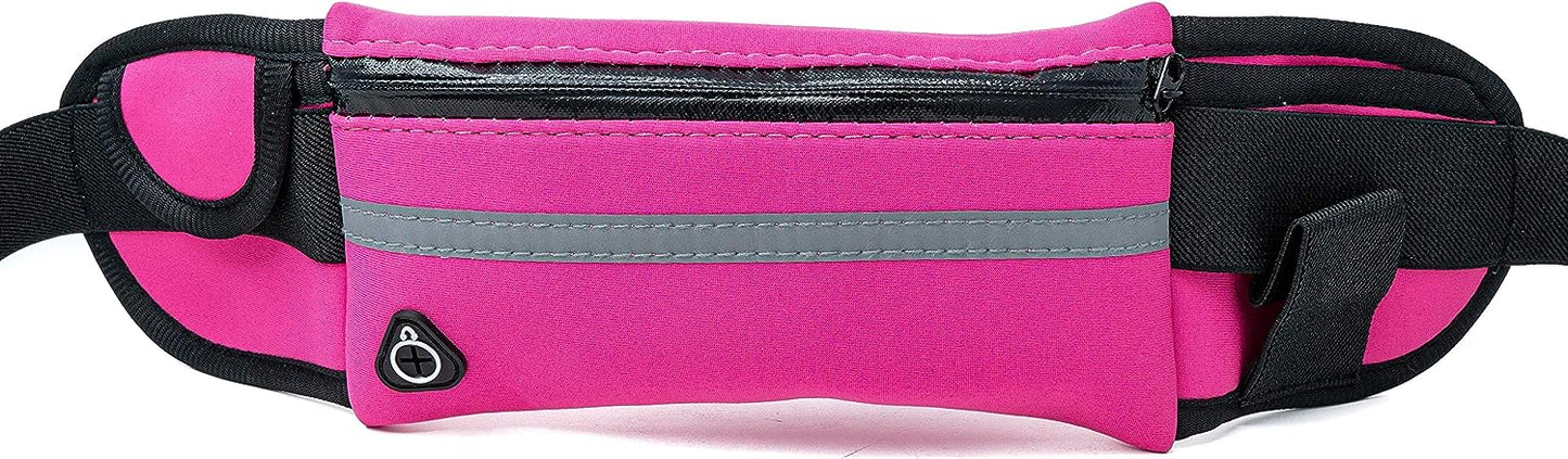 SYSTEM-S Tasche Gürteltasche Bauchtasche mit Flaschenhalter in Pink