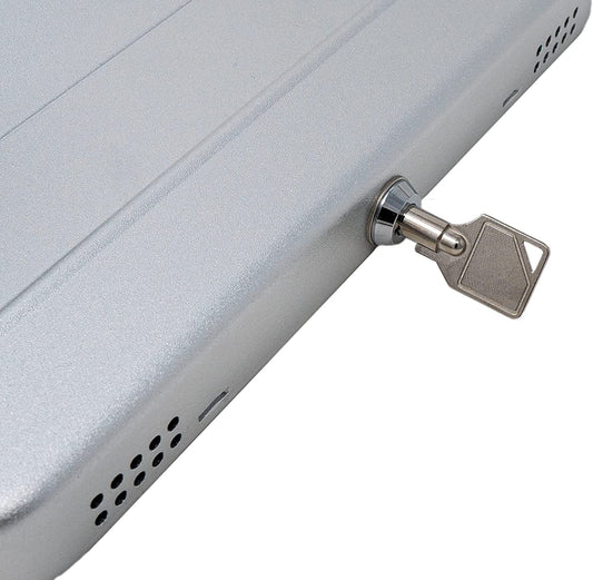 SYSTEM-S Tisch Halterung 360° Ständer abschließbar flexibel für Surface Pro 8 13.0" Grau