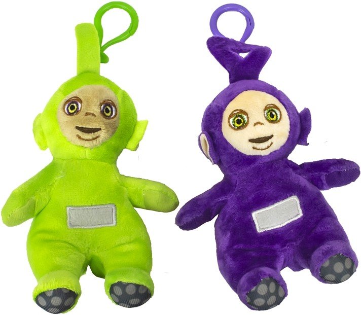 2er Set Teletubbies Schlüsselanhänger Plüsch 17 cm