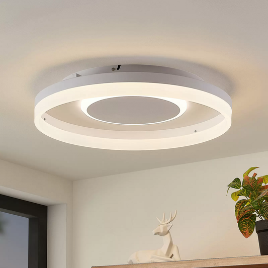 B-grade Lindby ceiling light, ceiling lamp, ceiling lamp Felisha, dimmable, white, RGBW, LED