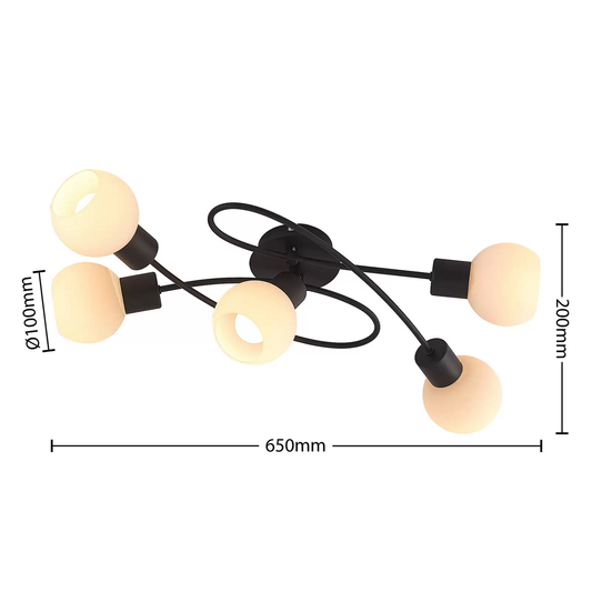 B-grade Lindby Elaina ceiling lamp, light fixture, pendant lamp, E14 lights