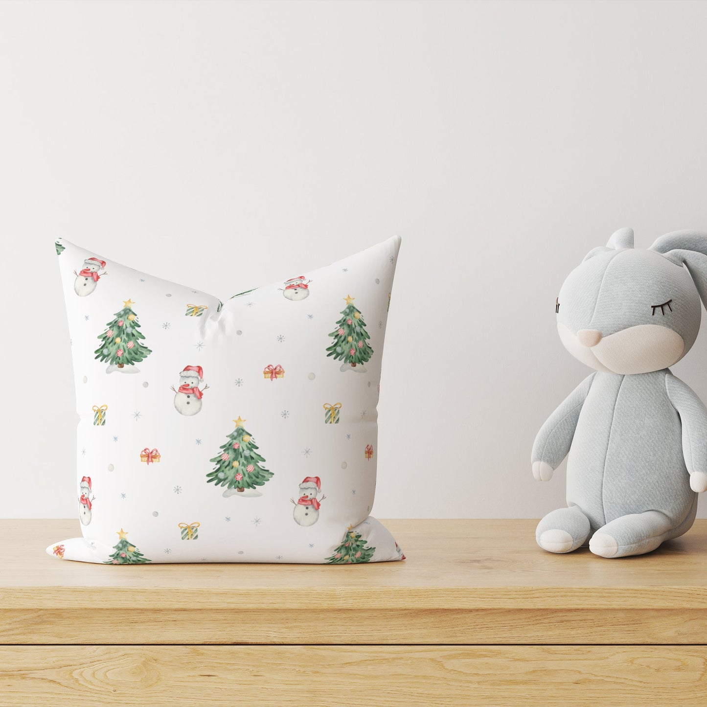 "Snowman" children's decorative cushion