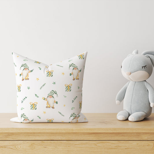 "Christmas Gnome" Children's Decorative Pillow