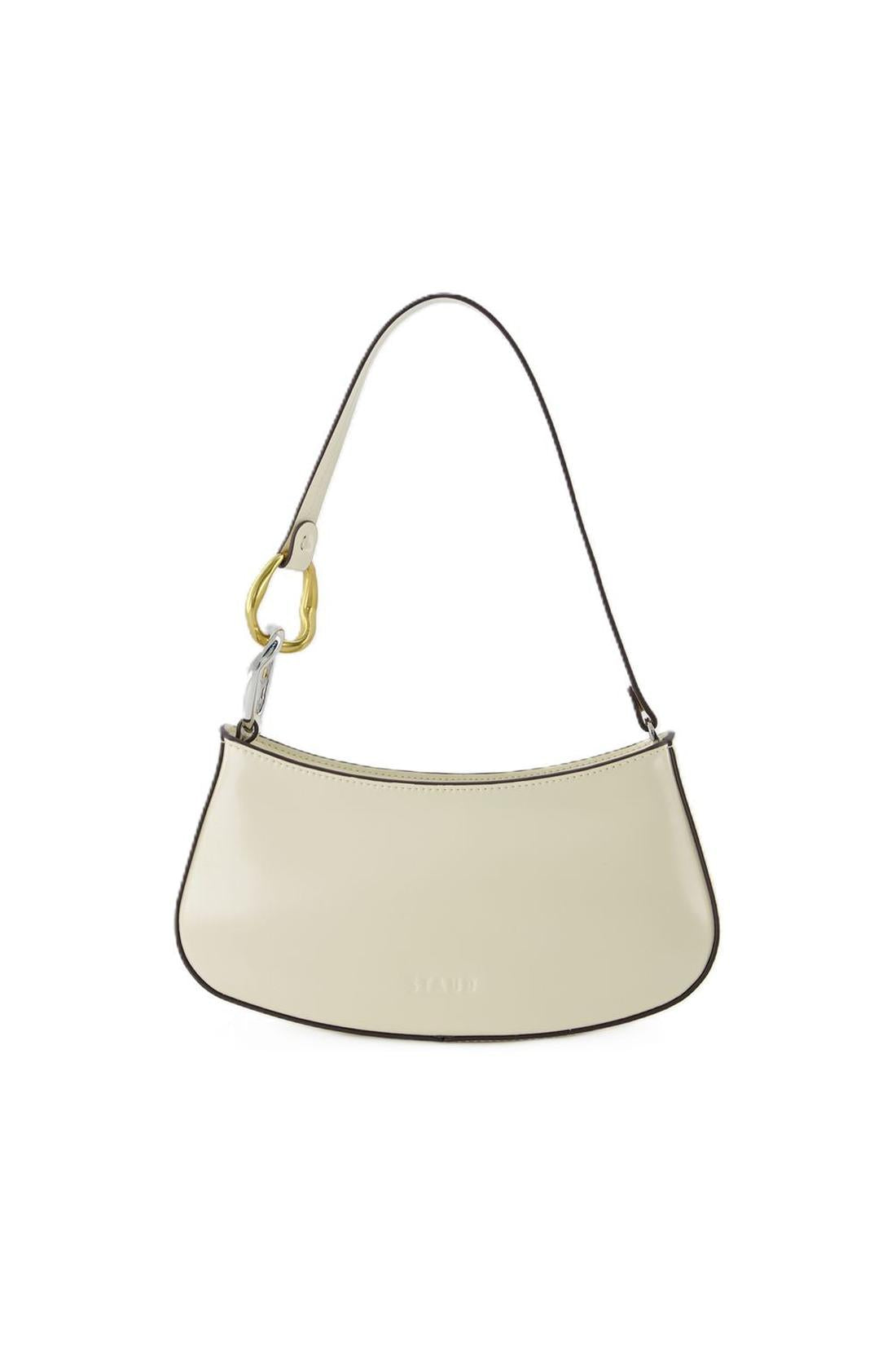 Ollie Hobo Bag - Staud - Cream - Leather