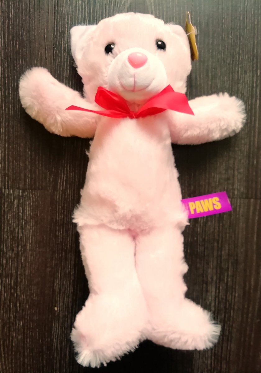 Plüsch Katze mit Schleife 32 cm