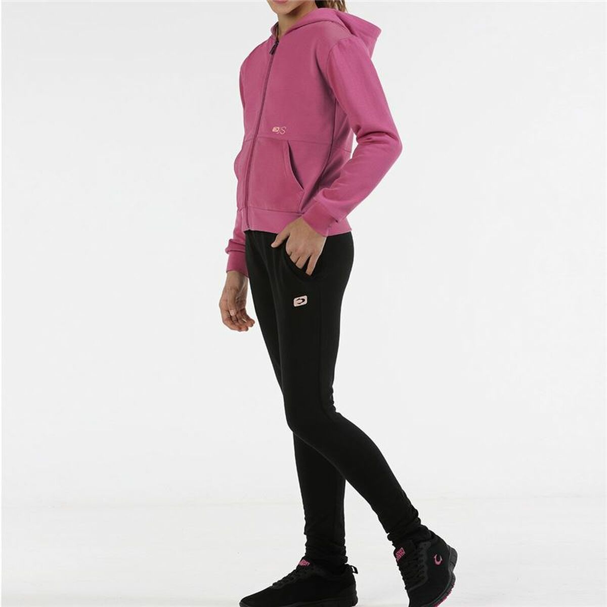 John Smith Boira Kinder-Trainingsanzug in Pink-Schwarz