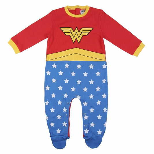 Langärmeliger Wonder Woman Strampler – Superhelden-Chic für kleine Heldinnen