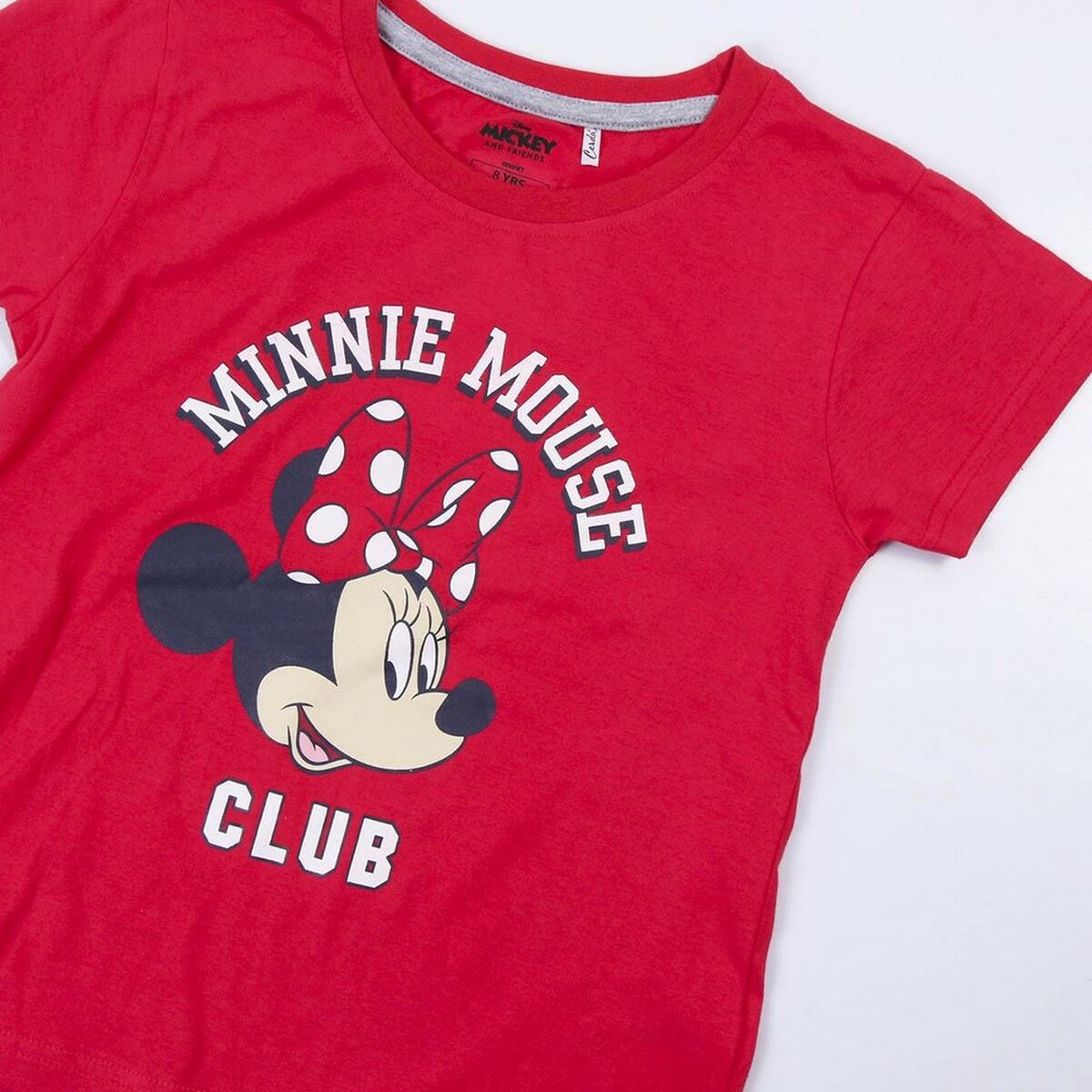 Sommerpyjama Minnie Mouse in Rot