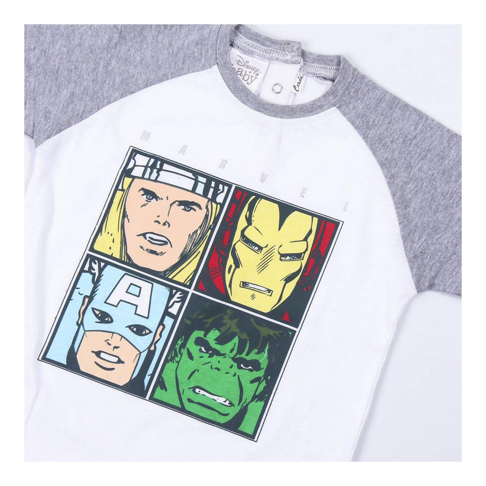 Sommerpyjama Marvel in Grau