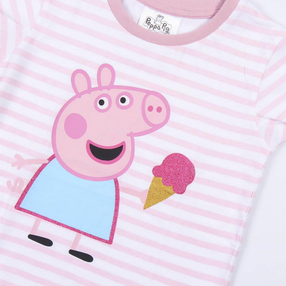 Peppa Pig Kinder-T-Shirt mit kurzen Ärmeln in Pink