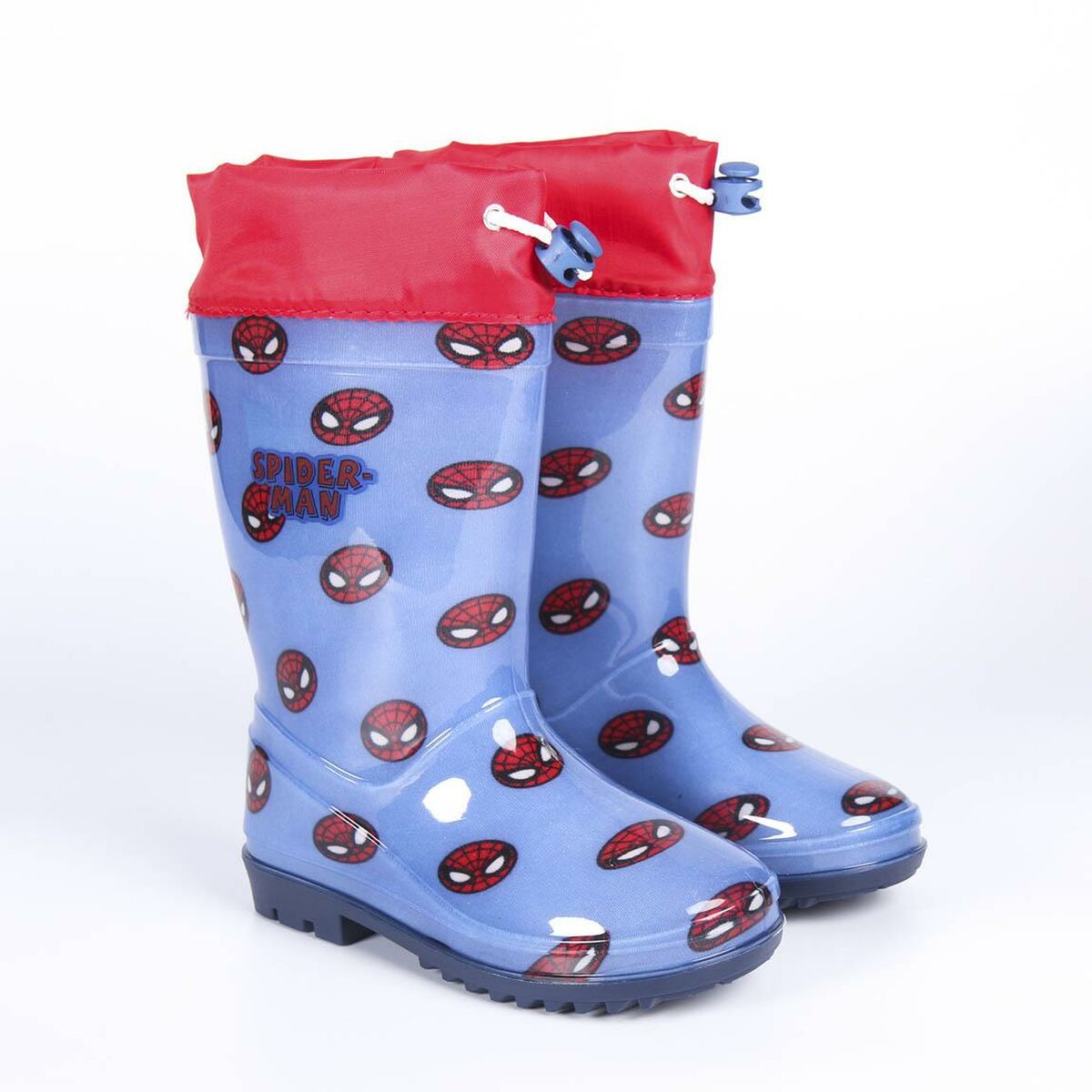 Spiderman Kinder Gummistiefel in Blau – Superhelden-Action an Regentagen