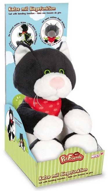 Nici Pet Friends Plüsch Katze 30 cm mit Bewegungsfunktionen
