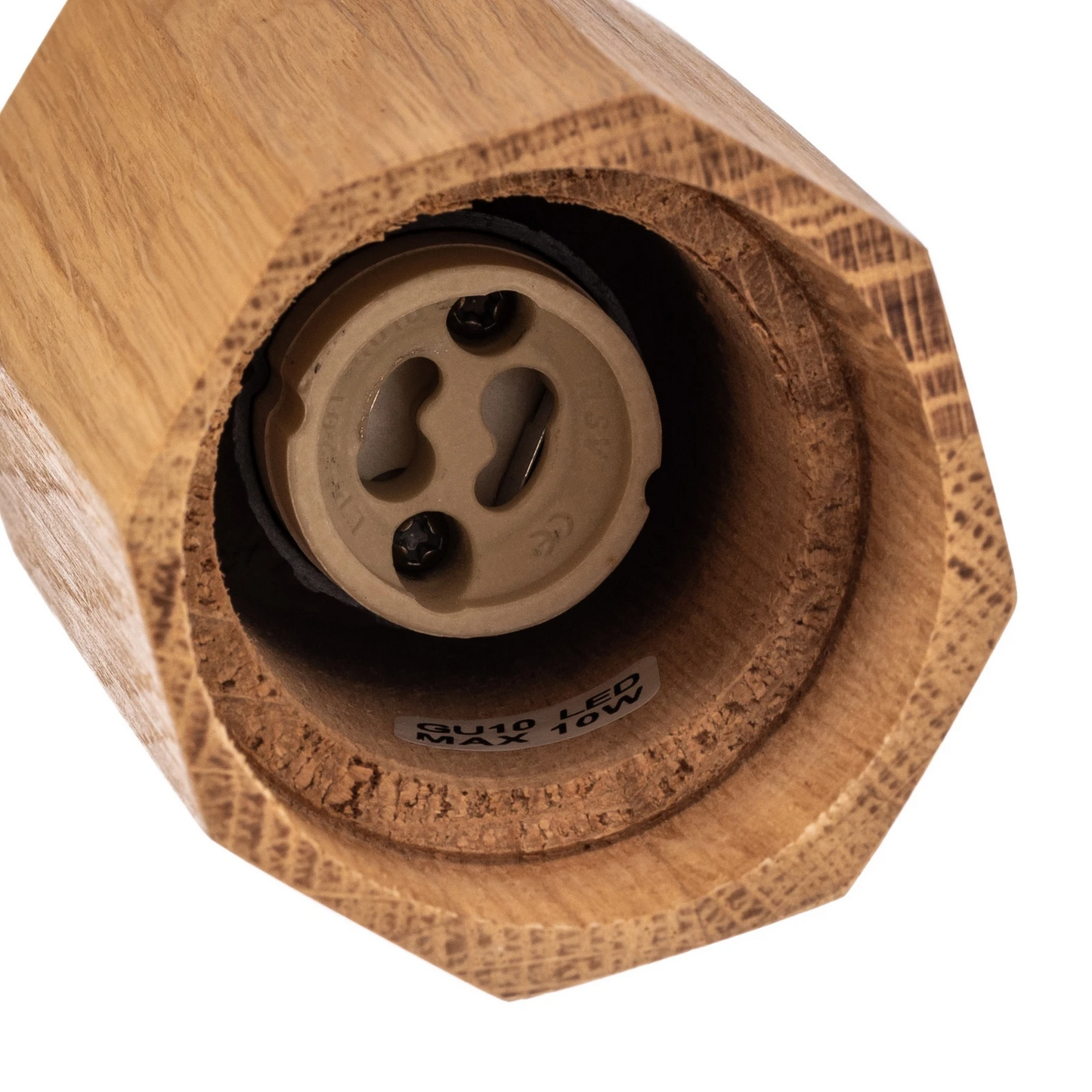 B-flokks Envostar Peach Puff loftkastari, áttahyrningur úr tré, 2 ljós. Loftlampi, ljósspottur.