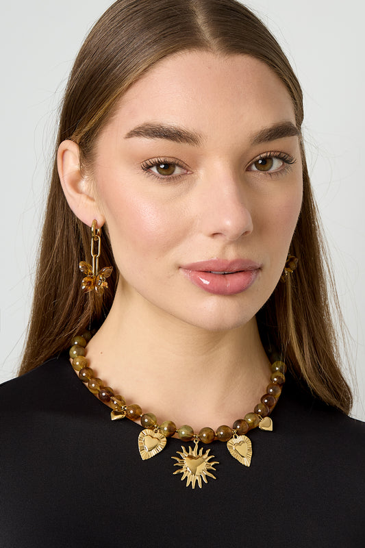 Acrylperlen-Halsketten, Perlen, Lässige, schlichte Serie, Damenschmuck