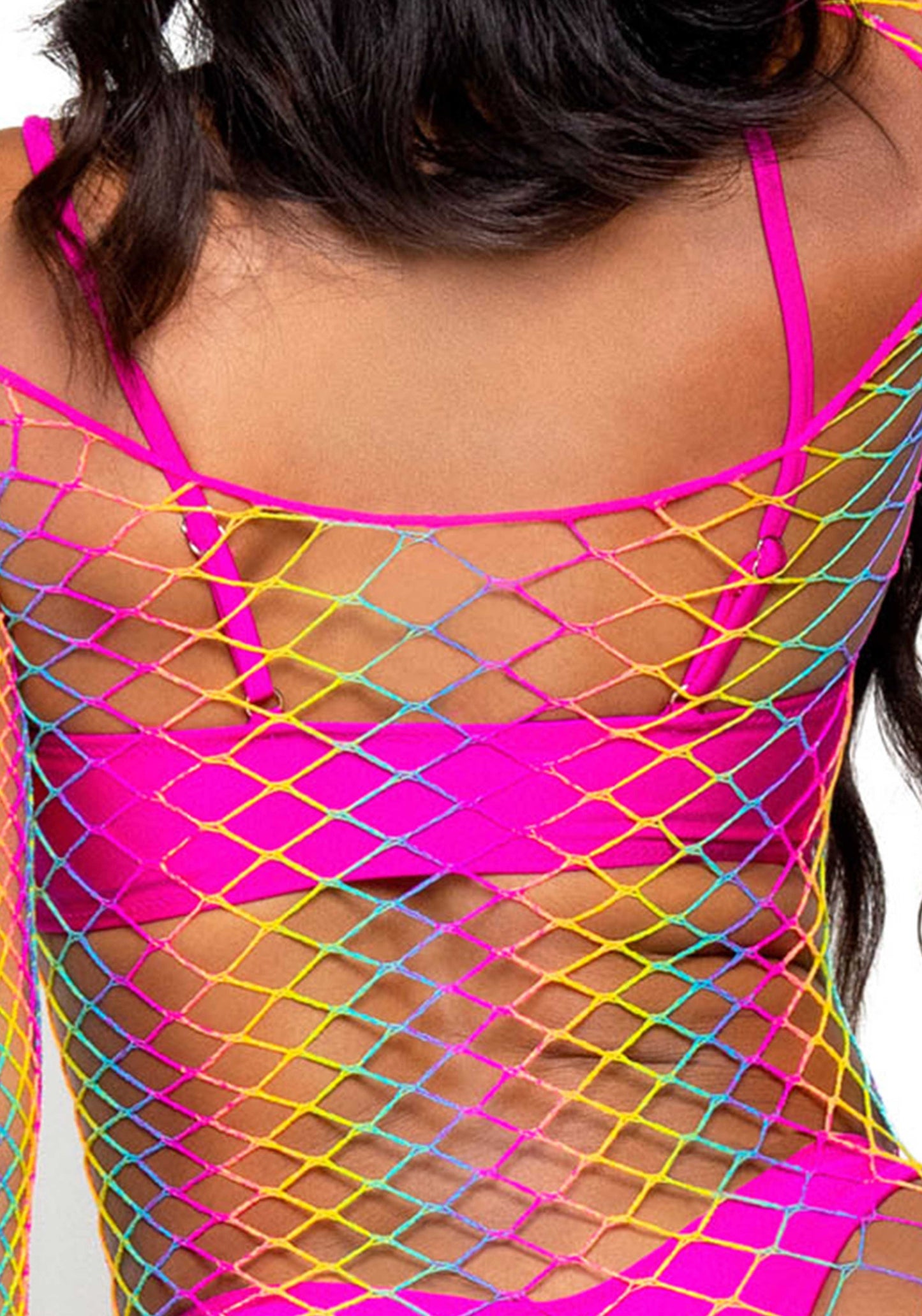 Rainbow Net Dress
